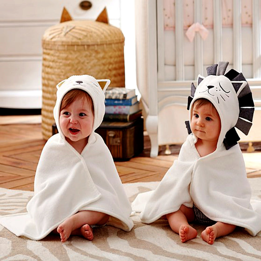 New Baby Boys Girls Lion Cat Shape Bath Towel Stuffed Toys Dolls Kids Room Bed Blanket & Swaddling Kids Christmas Gift cotton