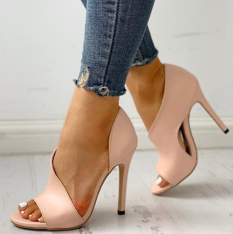 Stiletto Peep Toe Sandals