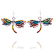 Dragonfly necklace earrings set