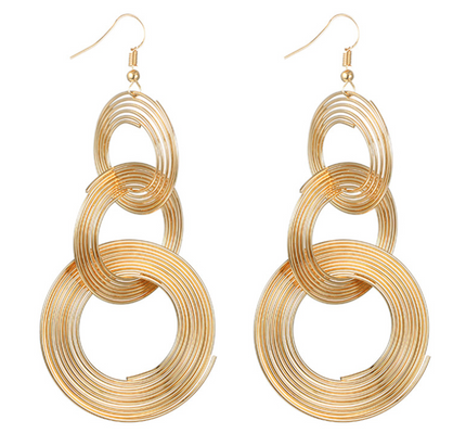 Fashion temperament tassel earrings