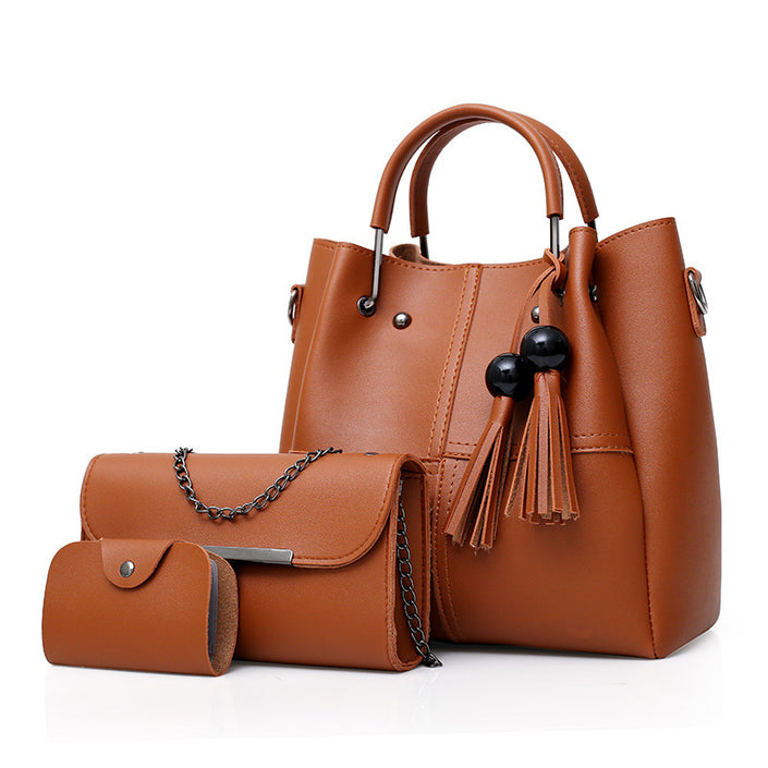 Alpscommerce fashion shoulder Messenger bag for ladies three-piece