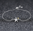 Silver Ziyun New Sea Star Ladies Bracelet Sterling Silver S925 Platinum Bracelet Jewelry SCB025
