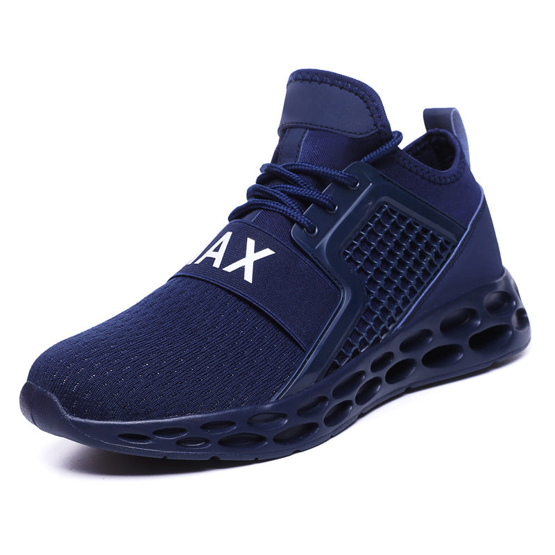 High elastic hollow fly woven casual shoes
