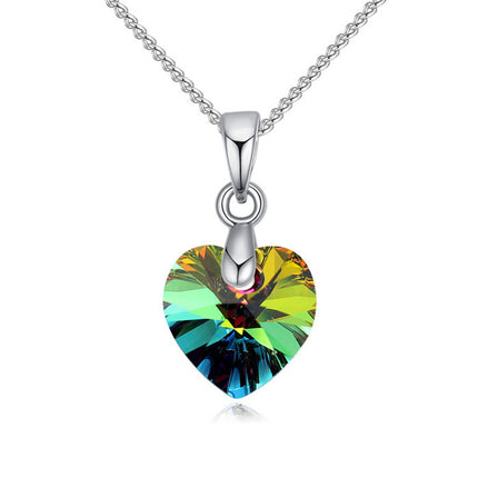 Austrian gold-plated crystal necklace