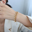 Fashion Simple Chain Leaf Tassel Bracelet
