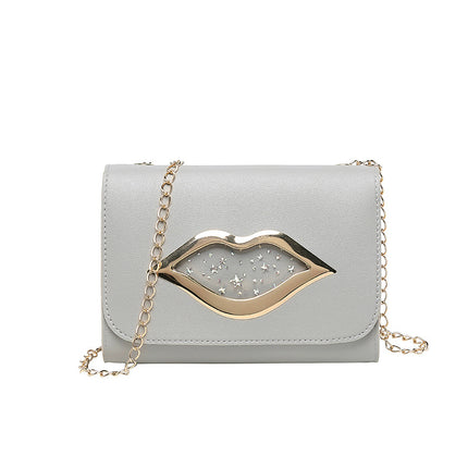 Lip phone bag messenger chain pouch