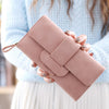 VEGAN WOMENS FAUX LEATHER CLUTCH