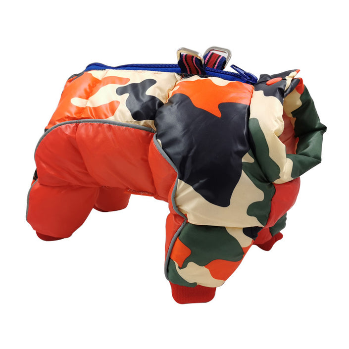 Dog camouflage cotton coat