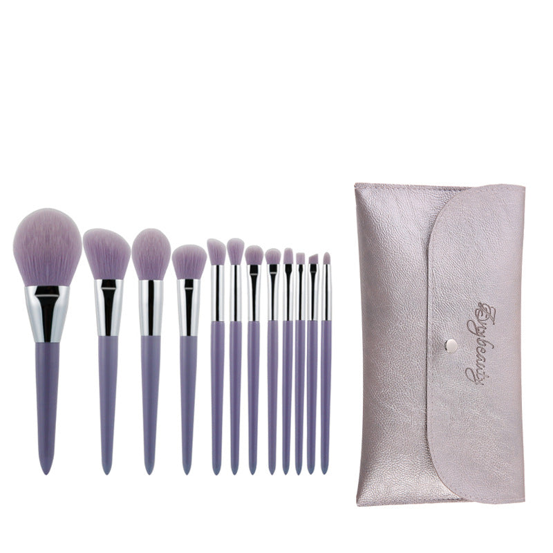 Zonia fragrant taro color 12 makeup brush set