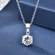 Six-Claw Zircon Sterling Silver Necklace