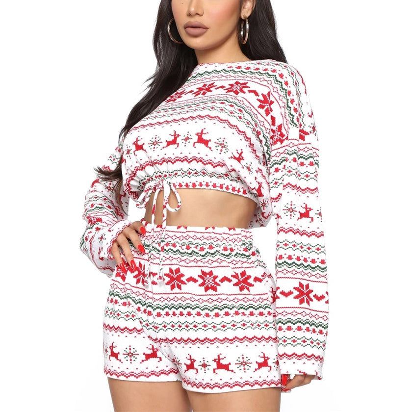 Women Pajama Sets Long Sleeve 2Pcs