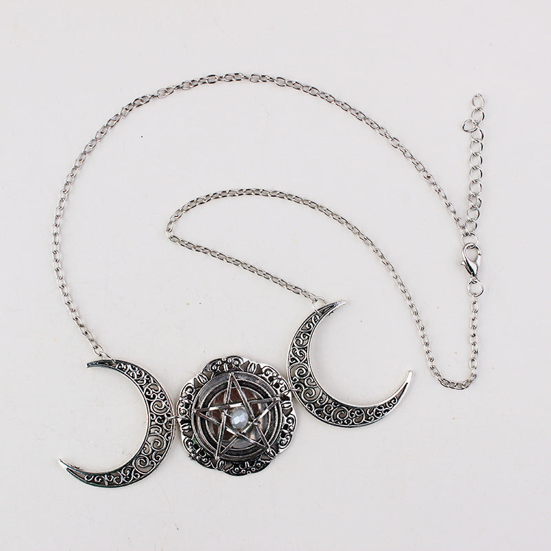 Magic Circle Blessing Moon Necklace