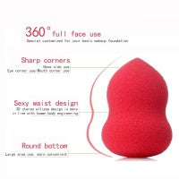 4 Pcs/Bag Wet And Dry Dual Cosmetic Puff