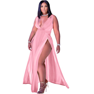 Women's Casual Style Sleeveless V-neck Dress