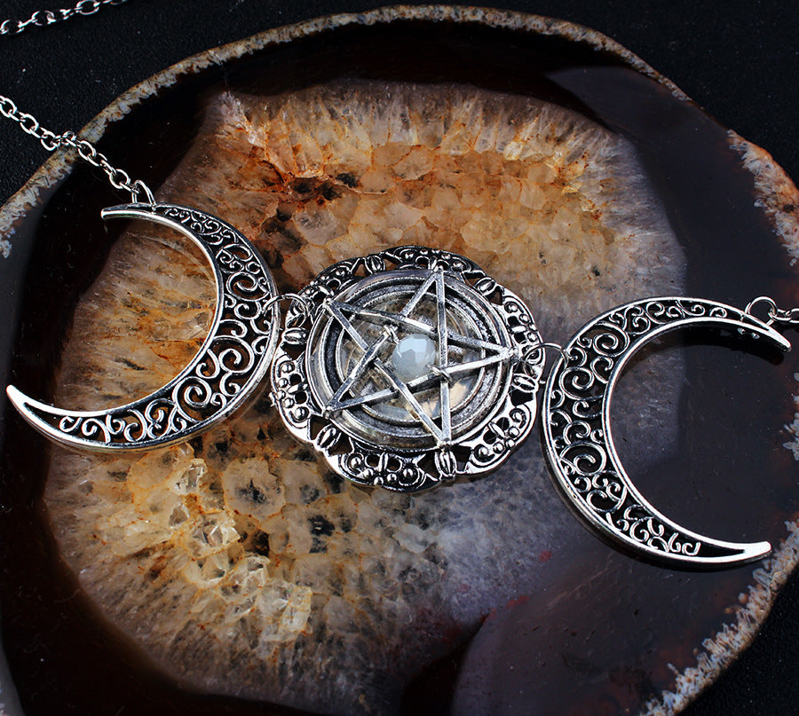 Magic Circle Blessing Moon Necklace