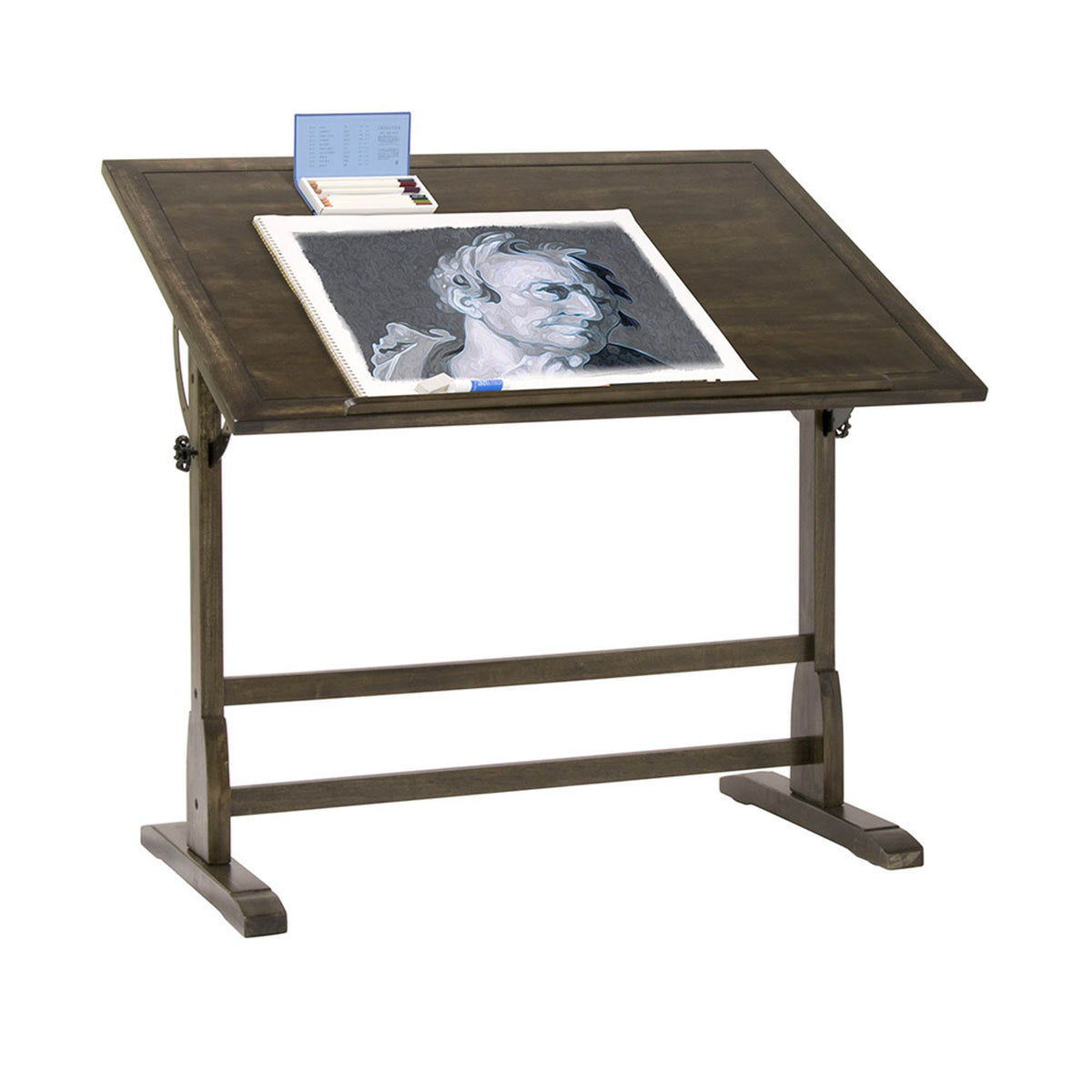 SD Studio Designs Vintage Wood Drafting Table with 42