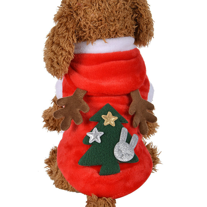 Cat Dog Clothes Small Dogs Santa Costume