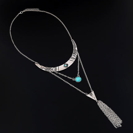 Tassel multilayer necklace