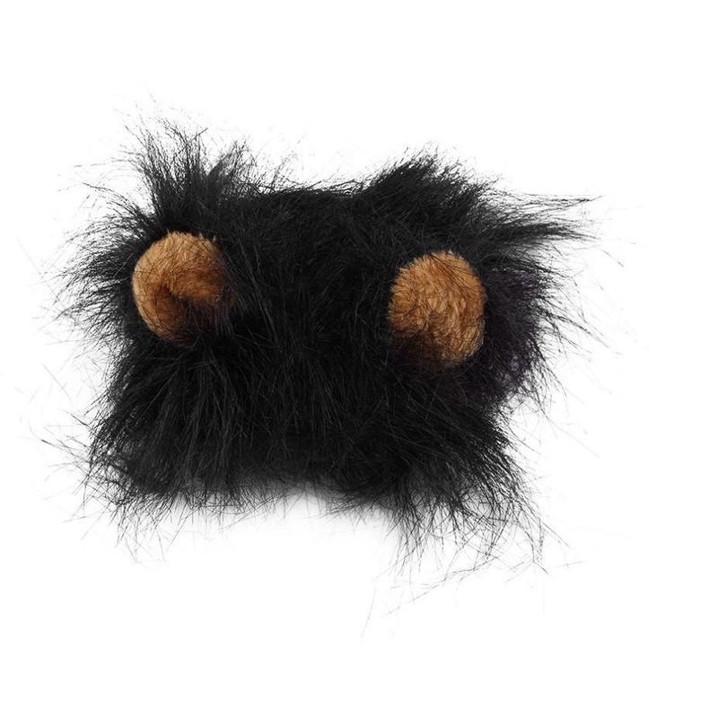 Funny Pet Hat For Small Dogs Cats Hat Emulation Lion Hair Costume
