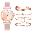 Women's cat watch bracelet set