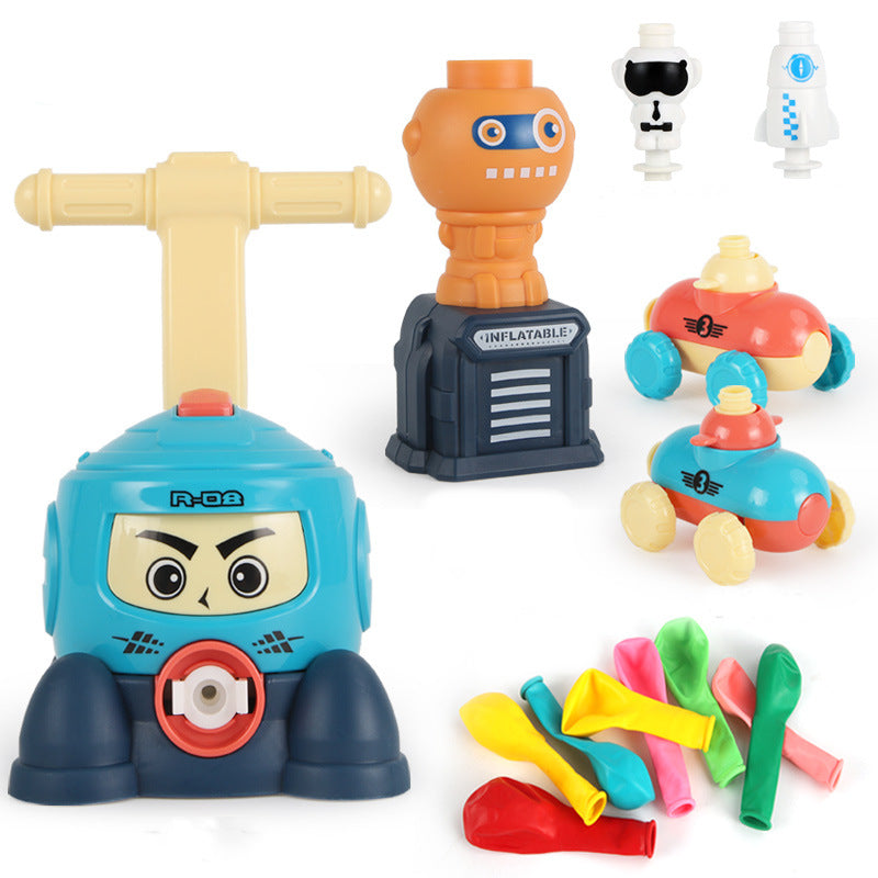 Power Balloon Launch Tower Toy Puzzle Fun Education Inertia Air Power Balloon Car Science Experimen Toy for Children Gift