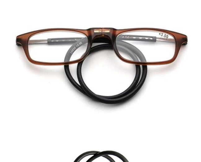 Portable Magnetic Absorption Hang Neck Reading Glasses Men Magnet Reading Glasses Women Diopter Glasses