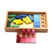Color corresponding to building block teaching aid