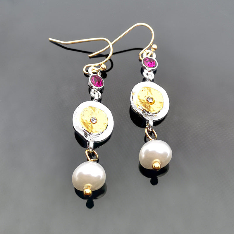 Coin Pearl Earrings