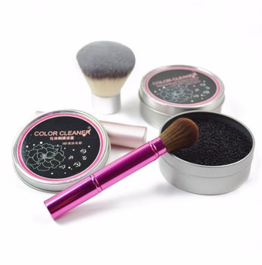 Cleaning Makeup Brush Sponge Cleaning Box Portable Makeup Cleaning Pad Makeup Brush Cleaning Box