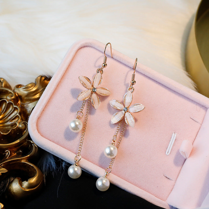 Women's Long Petal Earrings