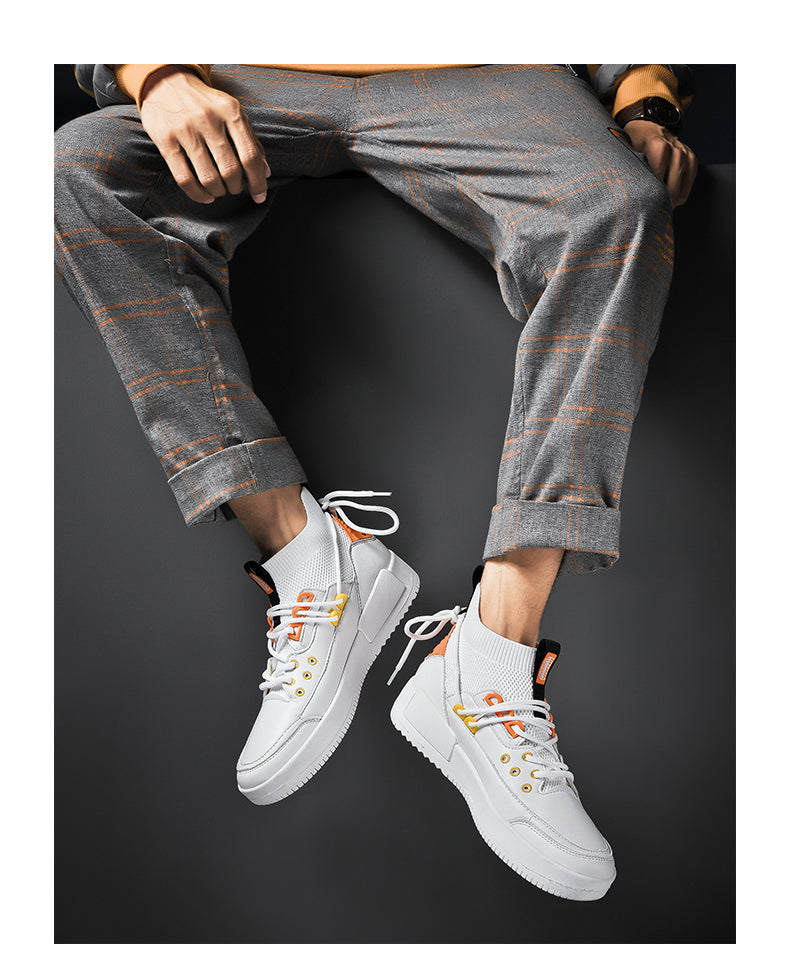 Casual high-top canvas shoes