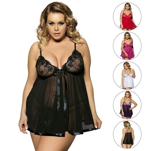 Women  Lingerie Big Code 6XL  Sleepwear pajamas
