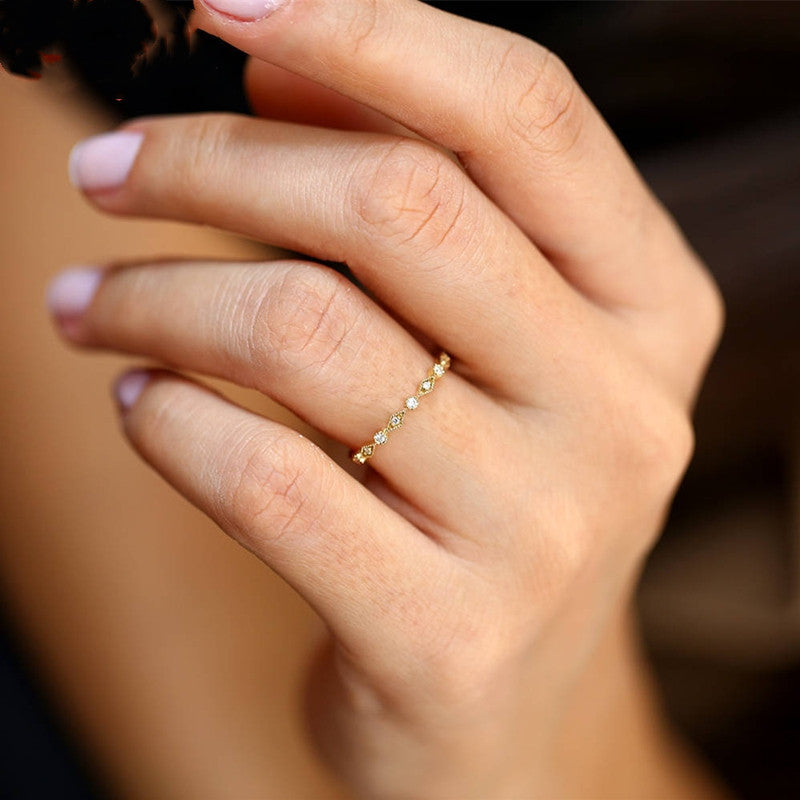 Female Silver 14K Ring