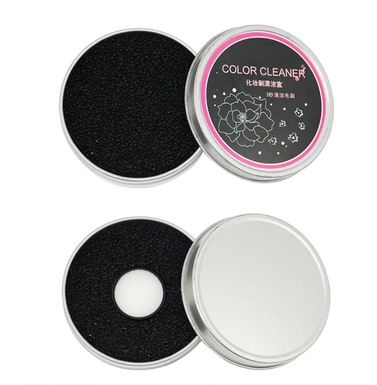 Cleaning Makeup Brush Sponge Cleaning Box Portable Makeup Cleaning Pad Makeup Brush Cleaning Box