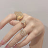 Metallic ring index finger ring