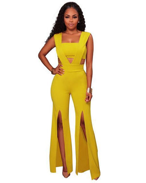 Bandage Jumpsuit Dress Long Skirt