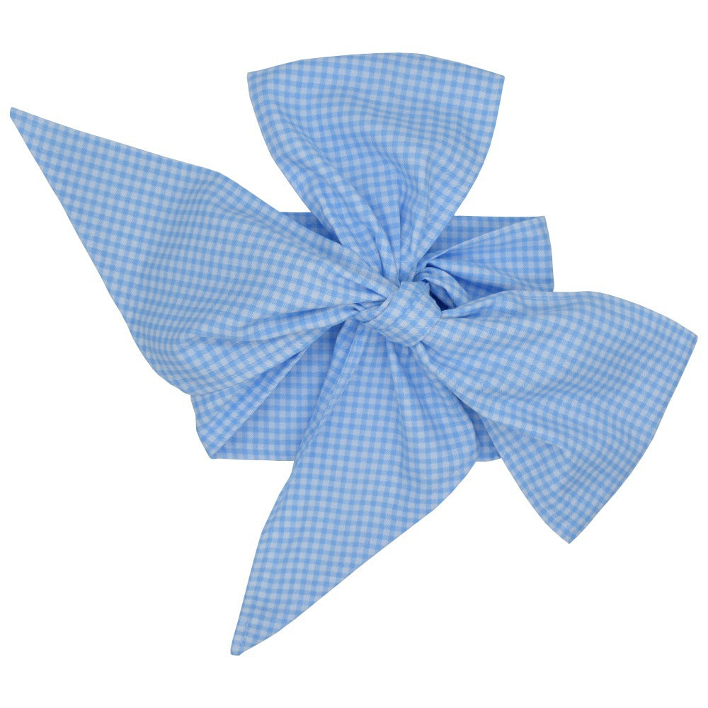 Swaddling cloth with cotton bow newborn kids dress clothes
