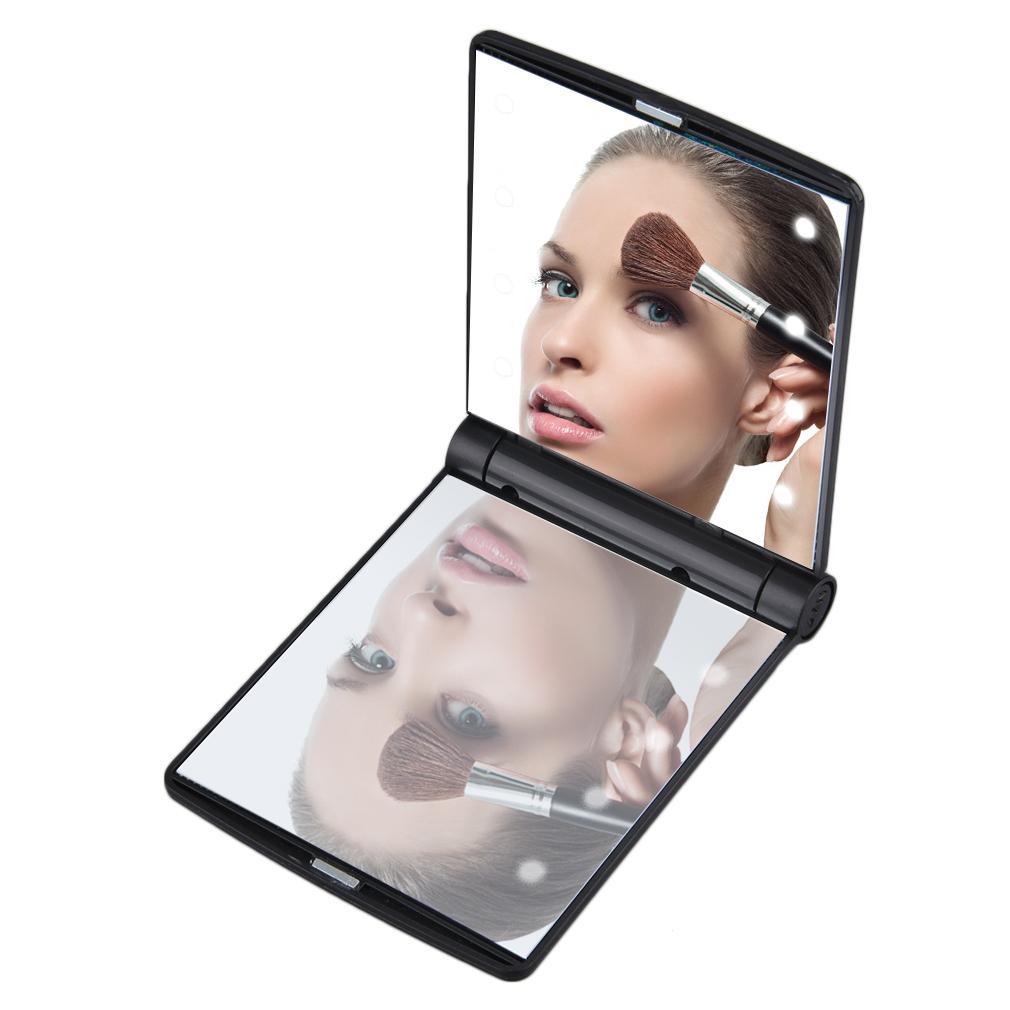 Folding LED Pocket Cosmetic Mirror