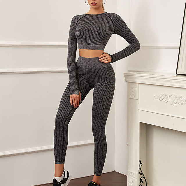 Women Suits Gym Fitness Leggings set