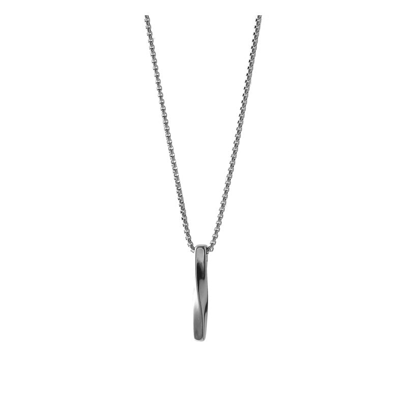Men And Women Simple Personality Spiral Long Pendant Necklace