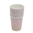 Bronzing Dot  Tableware Set Paper Cup Paper Plate