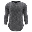 New Round Neck Slim Long-sleeved Men's T-shirt