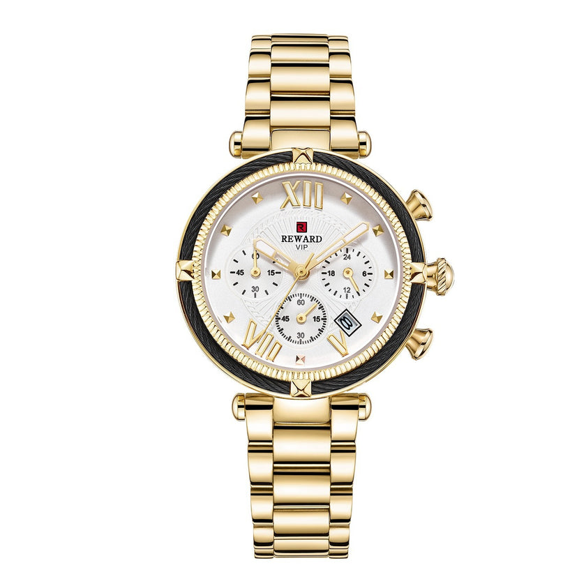 REWARD six-pin waterproof quartz watch