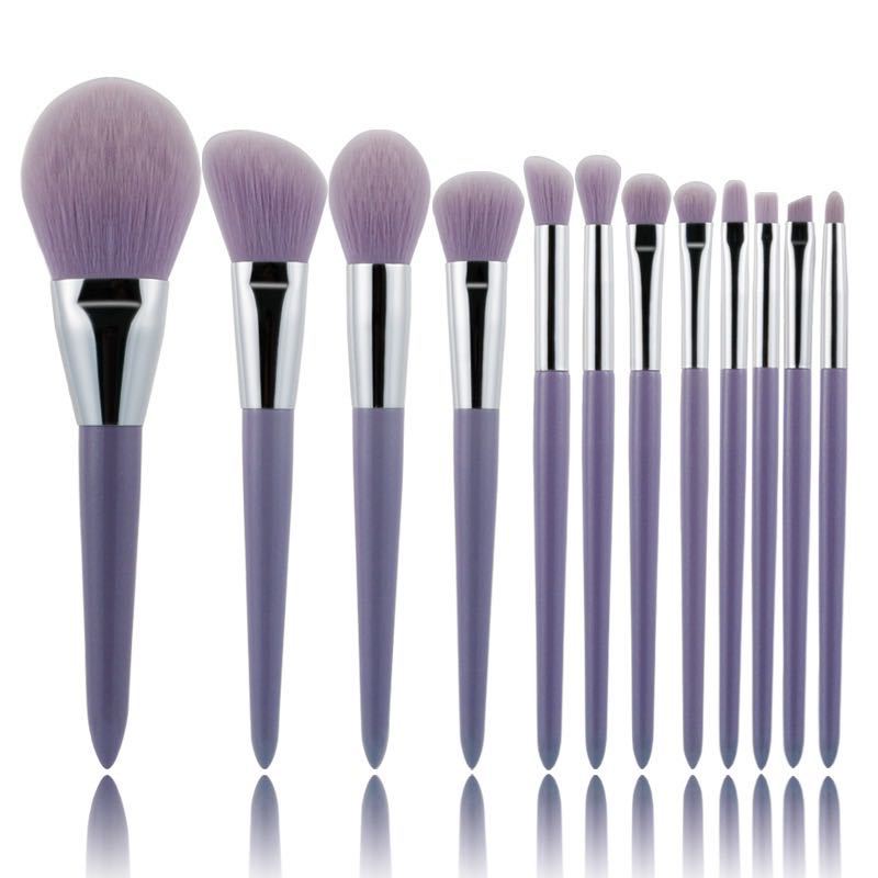 Zonia fragrant taro color 12 makeup brush set