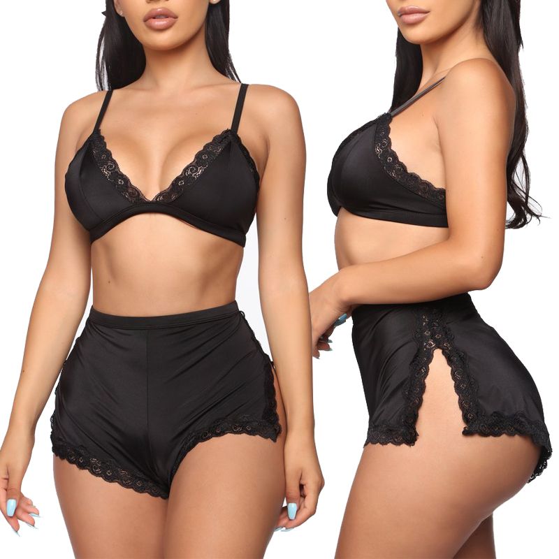 Women Sleepwear Lingerie Lace Bra pajamas