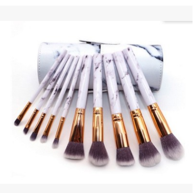 10 marble makeup brush sets, beauty tools, blush, eye shadow, face modification, 5 big 5 small explosions.