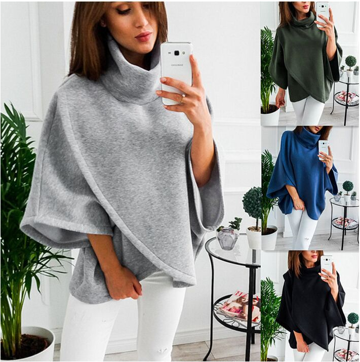 Alpscommerce  winter warm jacket high collar sweater top