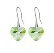 Crystal Heart Drop Earrings