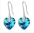 Crystal Heart Drop Earrings