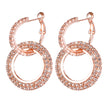 Popular Diamond Insert Crystal Ring Earrings and Earrings
